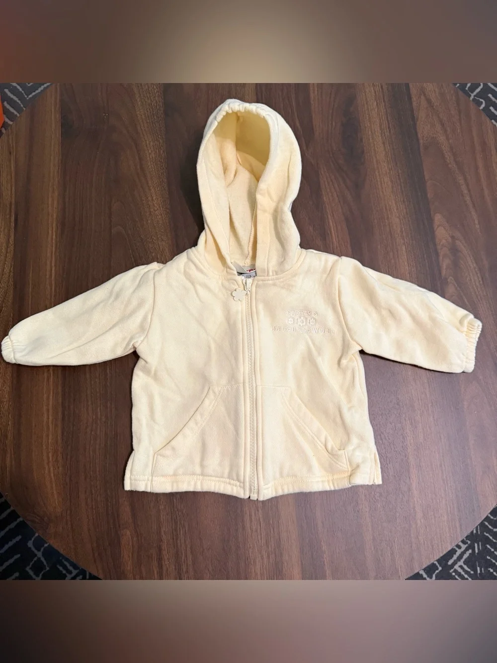 Baby girl vintage Carter’s watch the wear zip up hoodie